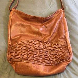 Anthropologie leather Crossbody purse